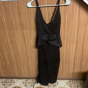 Black cocktail dress